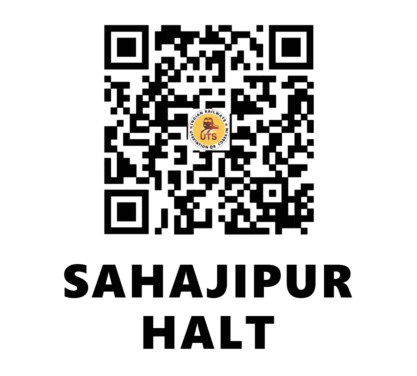 UTS QR Code for SAHAJIPUR HALT - SHJP (NR - UTTAR PRADESH)